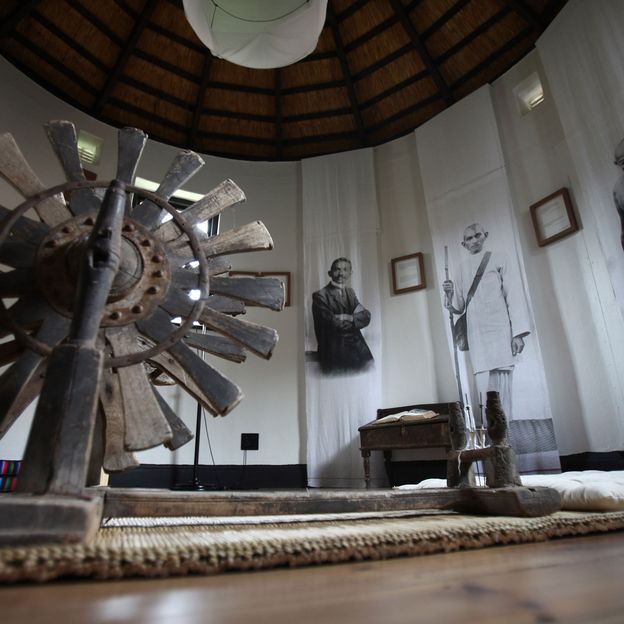La chambre de méditation du Mahatma Gandhi, pendant son séjour en Afrique du Sud en 1908-1909.