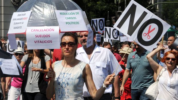 Manifestation des fonctionnaire ce jeudi à Madrid