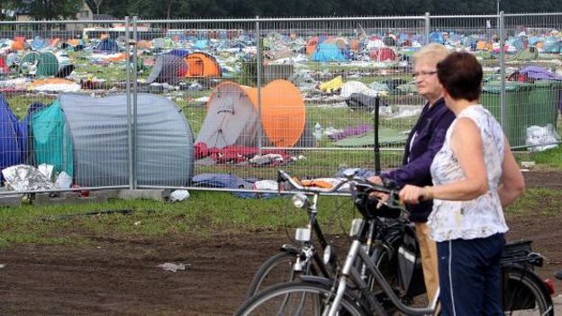 Le camping de Kiewit dévasté par la tempête