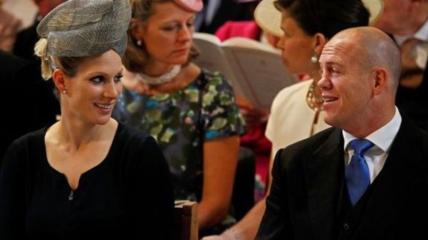 Zara Phillips aux côtés  de son mari, Mike Tindall, lors des festivités pour les 60 ans de règne d'Elizabeth II