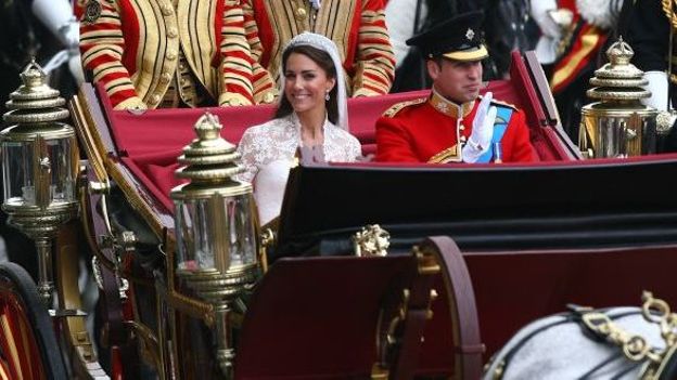 Kate et William le jour de leur mariage le 30 avril 2011