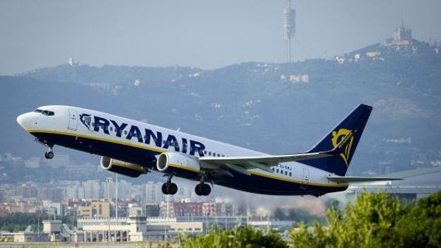 Un vol Ryanair à Barcelone