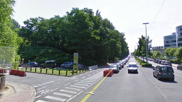 Le boulevard de la Plaine, à proximité de l'ULB