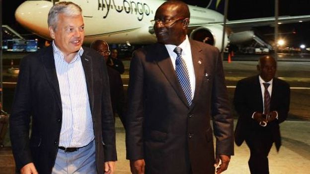 Didier Reynders est arrivé dimanche soir à Kinshasa