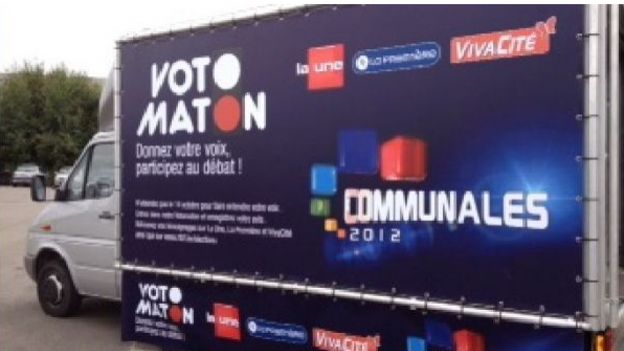 Le Votomaton était à Seraing vendredi matin.