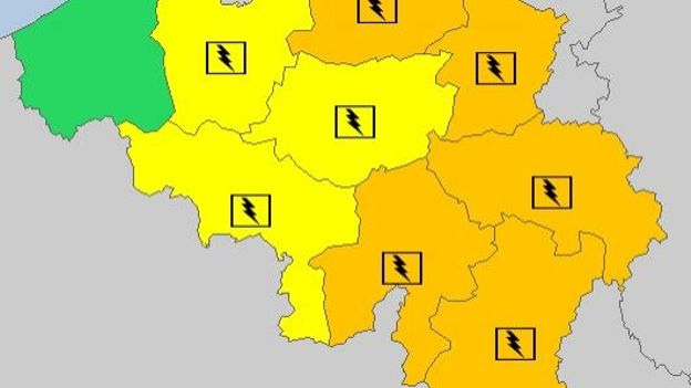 Plusieurs provinces sont en alerte orange pour les orages