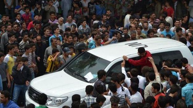 Une voiture de l'ONU en Syrie
