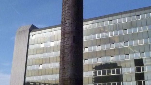 Le bâtiment du SPF Finances à Charleroi