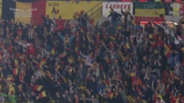 Des supporters voulaient que les Diables rouges chantent la Brabançonne, mais pour Marc Wilmots, c'est non