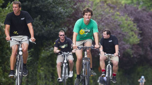 Des cyclistes à Dilbeek