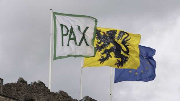 Hommage à un soldat wallon au pèlerinage de l'Yser à Diksmude