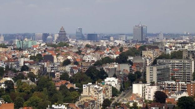 Illustration: vue aérienne de Bruxelles