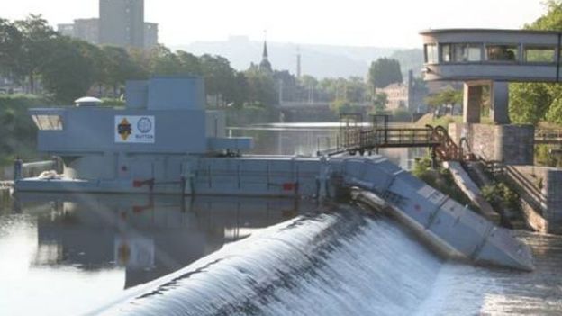 La turbine hydro-électrique a subi des dommages durant l’hiver 2011. 