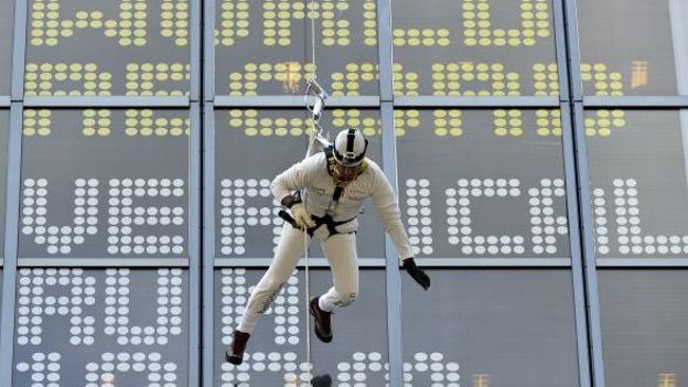 Marc Sluzny bat le record mondial de "vertical run"
