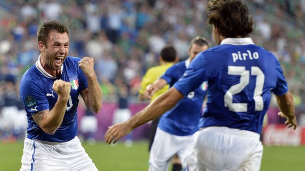 Antonio Cassano et Andrea Pirlo Antonio Cassano et Andrea Pirlo