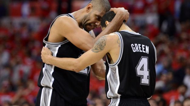 Tim Duncan et Danny Green