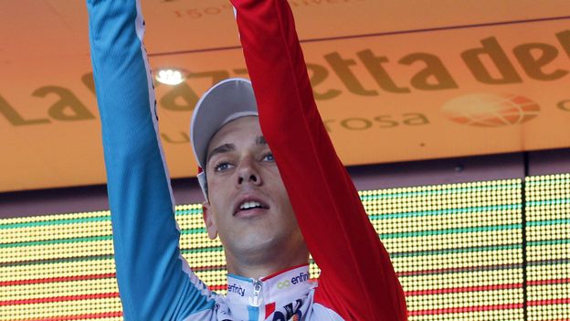 De Clercq dédie sa victoire à Weylandt sur le podium