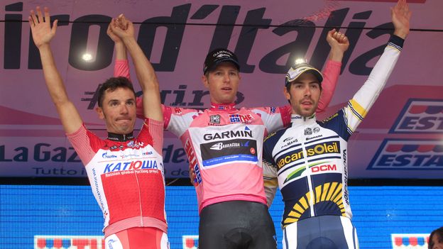 Le podium du Giro 2012