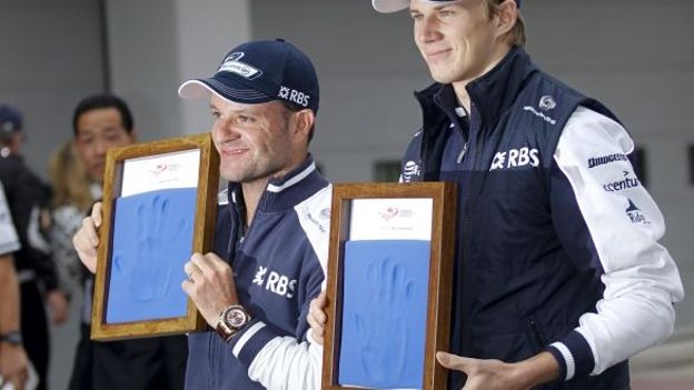 Rubens Barrichello et Nico Hulkenberg