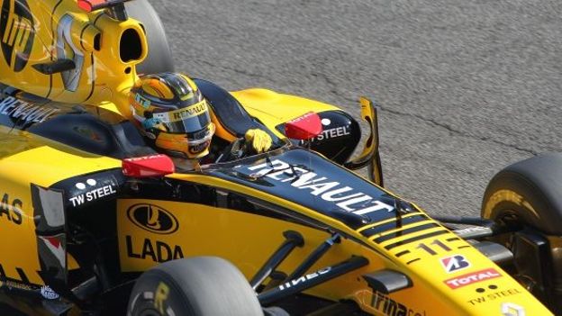 Robert Kubica dans sa Renault