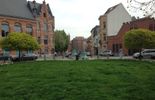 La Place Van Meyel, où l'église Sainte-Gertrude sera reconstruite - RTBF