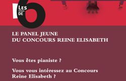 LES SIX / DE ZES : Musiq'3 recrute de jeunes pianistes dans le cadre du Concours Reine Elisabeth 2013