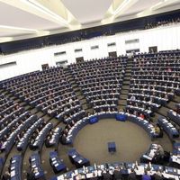Le parlement européen à Strasbourg