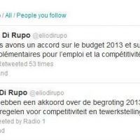 Il y a accord sur le budget a twitté Elio Di Rupo