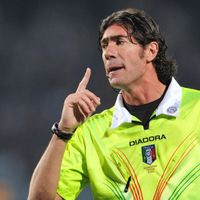 Monsieur Bergonzi, arbitre du match Udinese-Lazio Rome