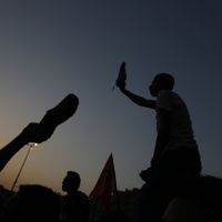 Manifestation contre Ahmad Chafiq sur la place Tahrir