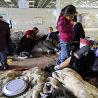 La situation n'évolue gupour les Roms de la gare du Nord, parmi lesquels une vingtaine d'enfants