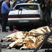Sept personnes ont été tués et trois blessées, selon Interfax et Ria Novosti.