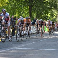 Arrivée de la dernière étape du tour de Namur. Victoire Kess Heytens