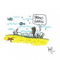 Dessin paru dans l'émission Mise au Point du 25/03.