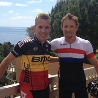 Philippe Gilbert et Jenson Button