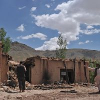 Village de la province de Wardak après une attaque de nomades en juillet dernier 