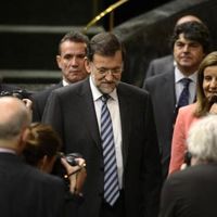 Mariano Rajoy arrive au Parlement le mercredi 13 juin