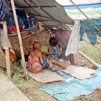 Des enfants en Birmanie