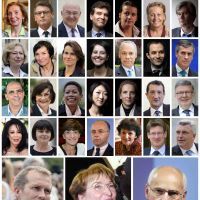 Montage des ministres du gouvernement français