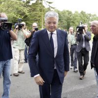 Didier Reynders arrive à Robermont pour les funérailles de Michel Daerden