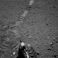 Les traces de Curiosity sur Mars