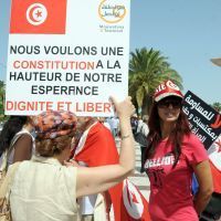 Des femmes manifestent pour leurs droits