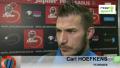 Réaction de Carl Hoefkens après Gand-FC Bruges